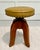Arts and Crafts Mustard Yellow Nailhead Swivel Solid Wood Stool For Sale - Image 4 of 12