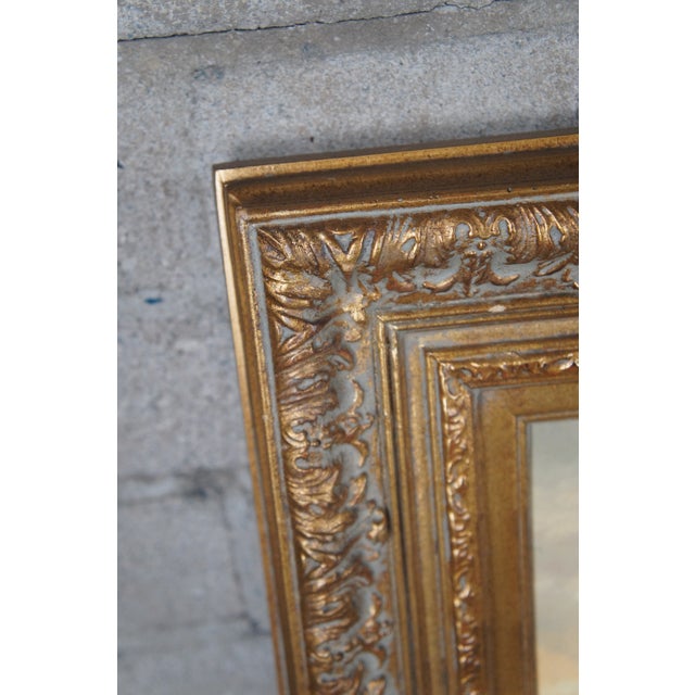 Mid 20th Century Vintage Pastoral River Landscape Oil Painting Realism Cattle Grazing Framed For Sale - Image 10 of 11