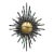 Mid Century Cast Iron Brutalist Clock Made in Germany For Sale