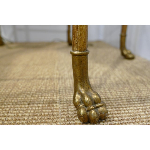 Goat Skin Table With Decorative Legs Chairish