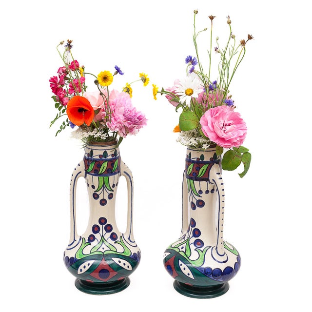 Art Nouveau Vases, 1890s, Set of 2 For Sale - Image 13 of 14
