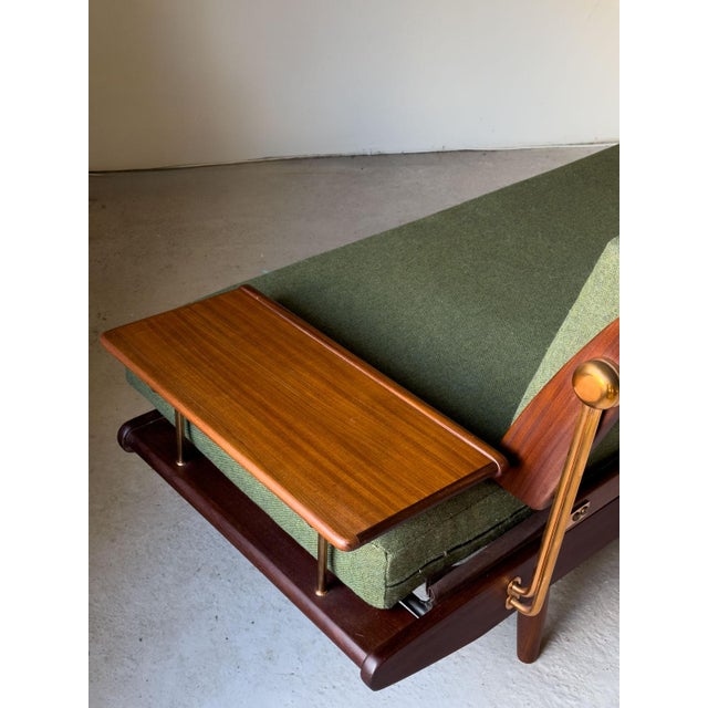 Wentworth Sofa in Green Maine Line Flax Camira Fabrics by Toothill, 1960s For Sale - Image 4 of 14