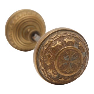 Antique Nashua Four Fold Entry Door Knobs For Sale