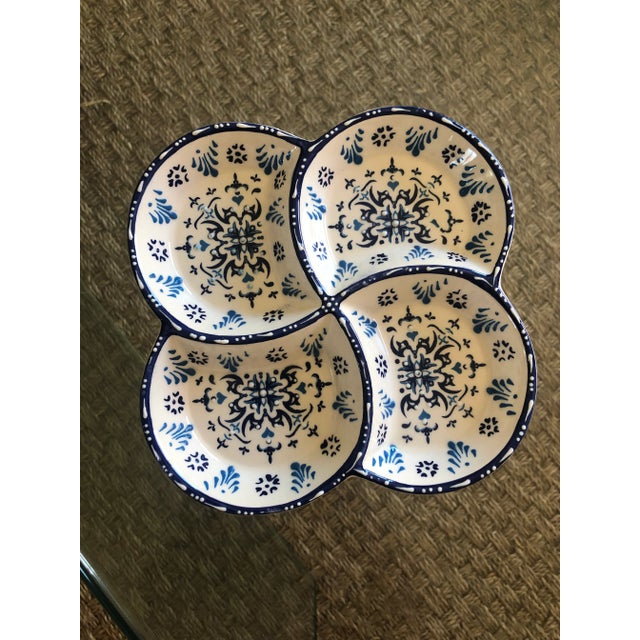 Turkish Handmade Turkish Sauce Plate For Sale - Image 3 of 8