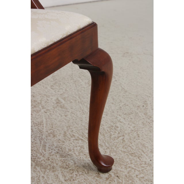 Set of 10 Henkel Harris Cherry Queen Anne Dining Room Chairs For Sale - Image 14 of 18