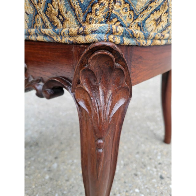 Late 19th Century Victorian Carved Rosewood Parlor Chairs For Sale - Image 14 of 15