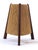 Brown Mid-Century Modern Teak Sisal Bedside Table Lamp, Denmark, 1960s For Sale - Image 8 of 18