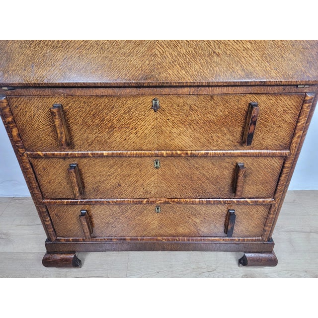 Vintage Oak Desk, 1960s For Sale - Image 13 of 18