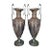 Napoleon III Empire French Brass Vases, Set of 2 For Sale