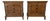 1970s Mid-Century Burl Wood Three-Drawer Nightstands – Pair For Sale
