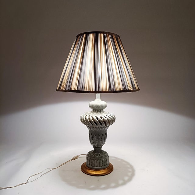 Large Spanish Table Lamp from Manises, 1960s For Sale - Image 6 of 18