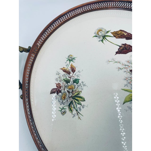 Antique Art Nouveau Serving Tray, 1925 For Sale - Image 4 of 9