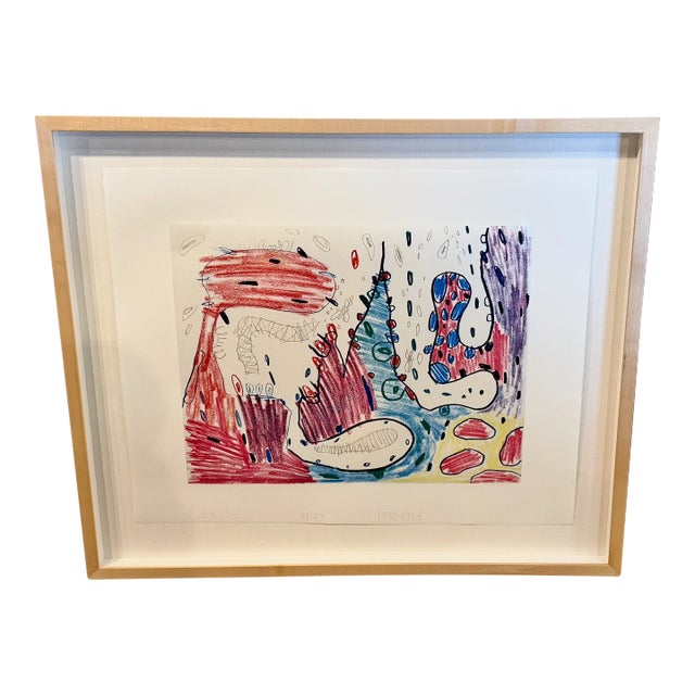 Carroll Dunham Colored Etching IV For Sale