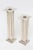 1990s Vintage Silver Plate Deco Style "Skyscraper" Candlesticks Pair Of, 90's For Sale - Image 5 of 10