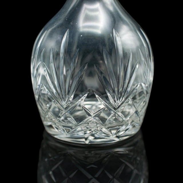 Vintage Medium Bodied Wine Decanter, English, Cut Glass, Merlot, Grenache, 1970 For Sale - Image 11 of 12