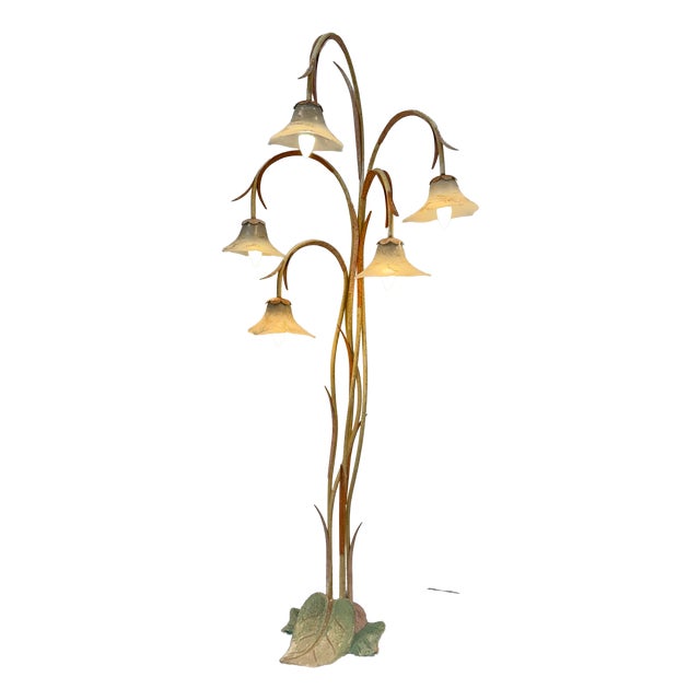 Large Postmodern Luce Doro Series Antinea Floor Lamp in Murano Glass by Jean-François Crochet for Terzani, 1980s For Sale