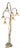 Large Postmodern Luce Doro Series Antinea Floor Lamp in Murano Glass by Jean-François Crochet for Terzani, 1980s For Sale