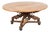 19th Century Swedish Pine Drop Leaf Pedestal Dining Table For Sale
