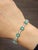 Modern 7.35 Ct Natural Emerald & Diamond Tennis Bracelet For Sale - Image 3 of 9