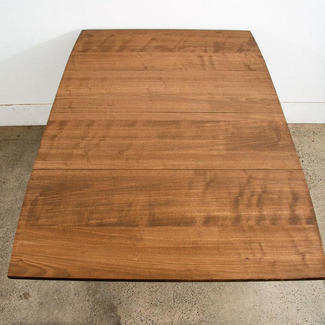 Mid-Century Modern Mid Century Modern Dining Table Broyhill Walnut Drop Leaf X2 Rectangular MCM For Sale - Image 3 of 11