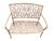 English Late 20th-C. Faux Bois Metal Garden Bench or Settee For Sale - Image 3 of 16