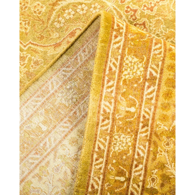 Mogul, One-of-a-Kind Hand-Knotted Area Rug in Green, 6' 3" x 9' 2" For Sale In New York - Image 6 of 8