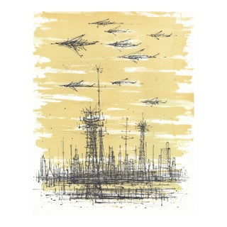 1959 Jean Carzou Lithograph "Le Radar" For Sale