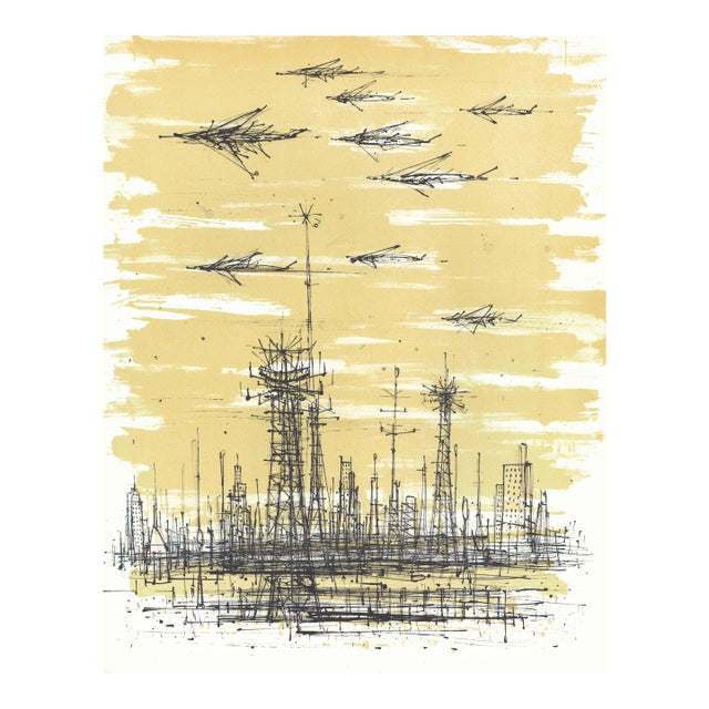 1959 Jean Carzou Lithograph "Le Radar" For Sale