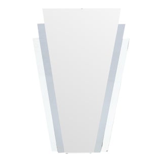 Art Deco Style Skyscraper Beveled Glass Mirror For Sale