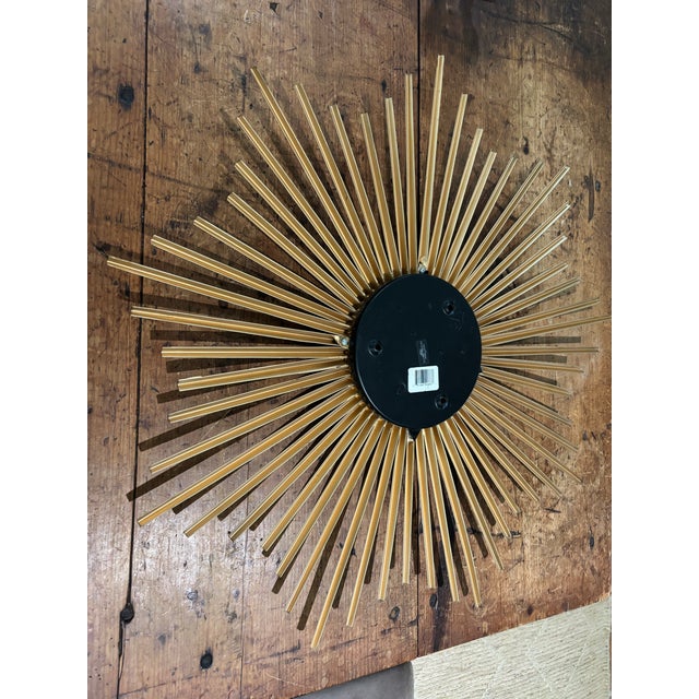 Vintage Starburst Mirror For Sale - Image 4 of 4