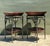 This striking pair of vintage side tables beautifully marries organic textures with structural elegance. Featuring hand-...