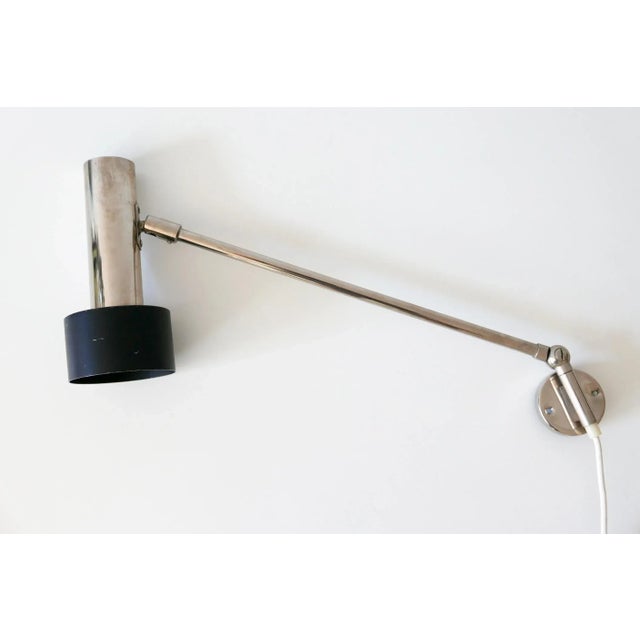 1960s German Aluminum and Metal Sconce from Beisl, 1960s For Sale - Image 5 of 15