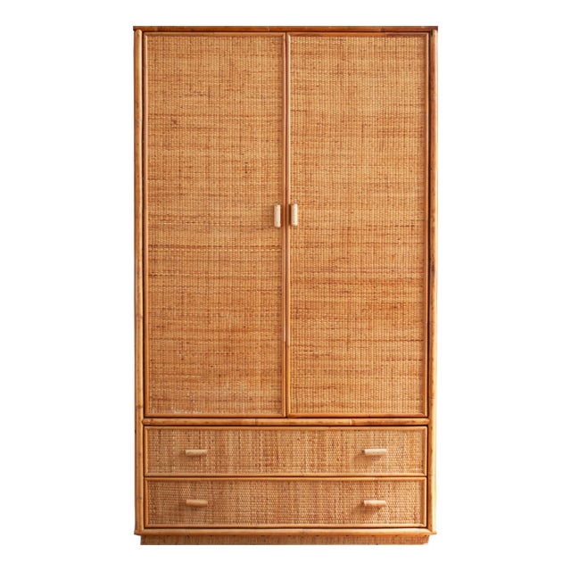 Bamboo Wardrobe from Vivai Del Sud, 1970s For Sale