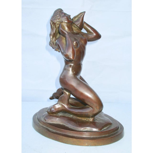 John R Terken Mid-Century Mermaid Bronze For Sale - Image 9 of 9