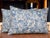 New custom-made Cafiero Select pillows in a woven fabric from Holland & Sherry with an indigo blue and taupe palette. From...