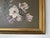 Vintage Magnolia Blossom Still Life Oil on Board Painting in Ornate Gold Wood Frame For Sale - Image 9 of 12