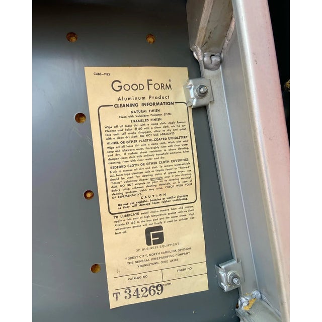 Mid 20th Century Vintage Mid Century Modern Aluminum Arm Chair by Good Form For Sale - Image 5 of 7