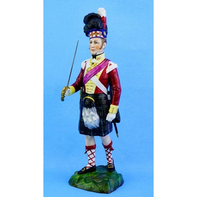 19th Century Porcelain Napoleonic Soldier Figurine from Capodimonte Manufacture, 1800s For Sale - Image 9 of 18