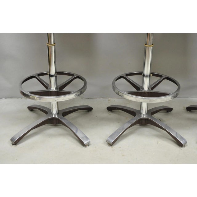 Vintage Daystrom Mid Century Modern Faux Rosewood Laminate Barstools - Set of 4 For Sale In Philadelphia - Image 6 of 18