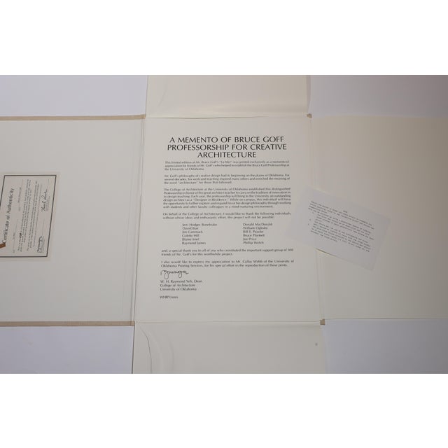 Mid 20th Century Memento of Bruce Goff Professorship for Creative Architecture For Sale - Image 10 of 16