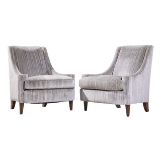 Barbara Barry for Henredon Lounge Chairs - Pair For Sale