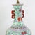 Vintage Chinese Famille Rose Lime Green Porcelain Vase Lamp With Lotus and Peony Scrollwork For Sale - Image 12 of 16