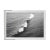 Black and White Crashing Wave Photograph - Framed 20" X 30" in White For Sale