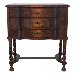 Antique Danish Oak Chest of Drawers, 1910s For Sale