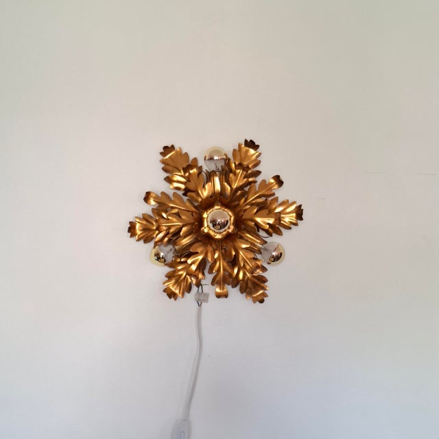 Mid-Century Modern Four-Light Ceiling Lamp, Italian, 1970s For Sale - Image 6 of 18