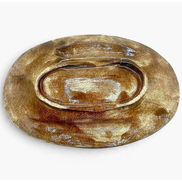 Antique François Maurice French Palissy Majolica Snake Fish Platter Plaque 1880 For Sale - Image 4 of 12