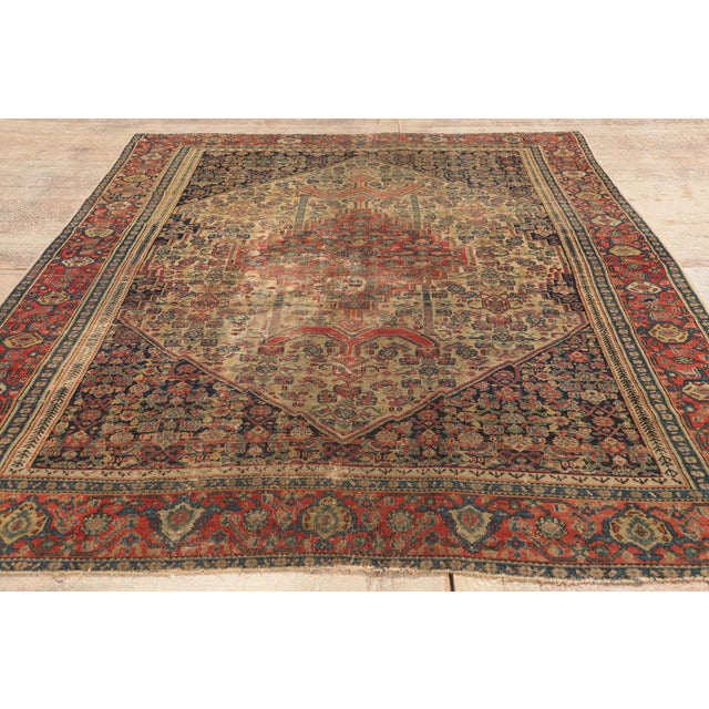 Late 19th Century Persian Malayer Rug, 04'06 X 06'05 For Sale - Image 9 of 10