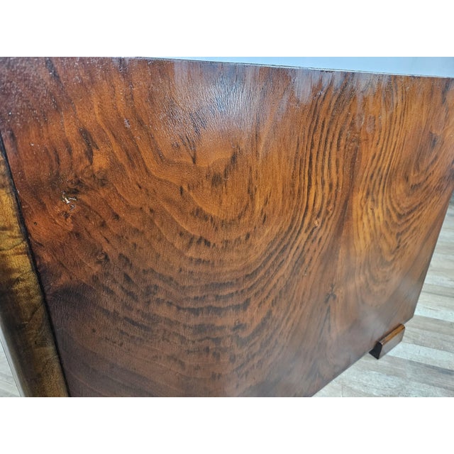 Art Deco Walnut Bed, 1940 For Sale - Image 10 of 18