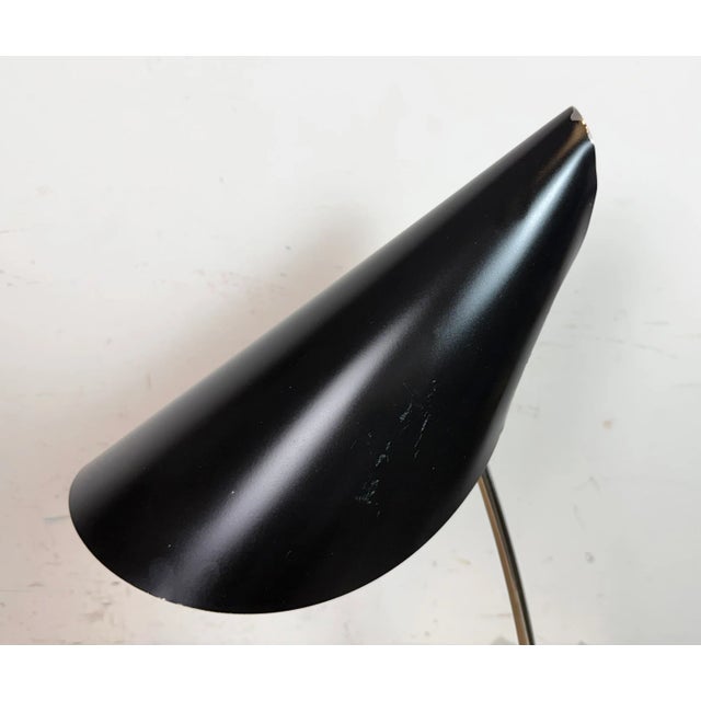 Mid-Century Modern Vintage Black Table Lamp by Josef Hurka for Napako, 1960s For Sale - Image 3 of 18