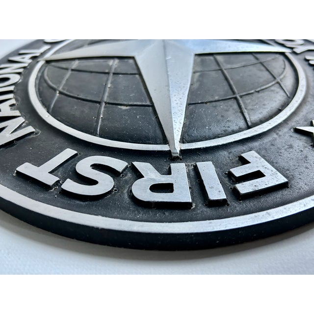 1950's Cast Aluminum First National City Bank New York Signage For Sale - Image 11 of 18